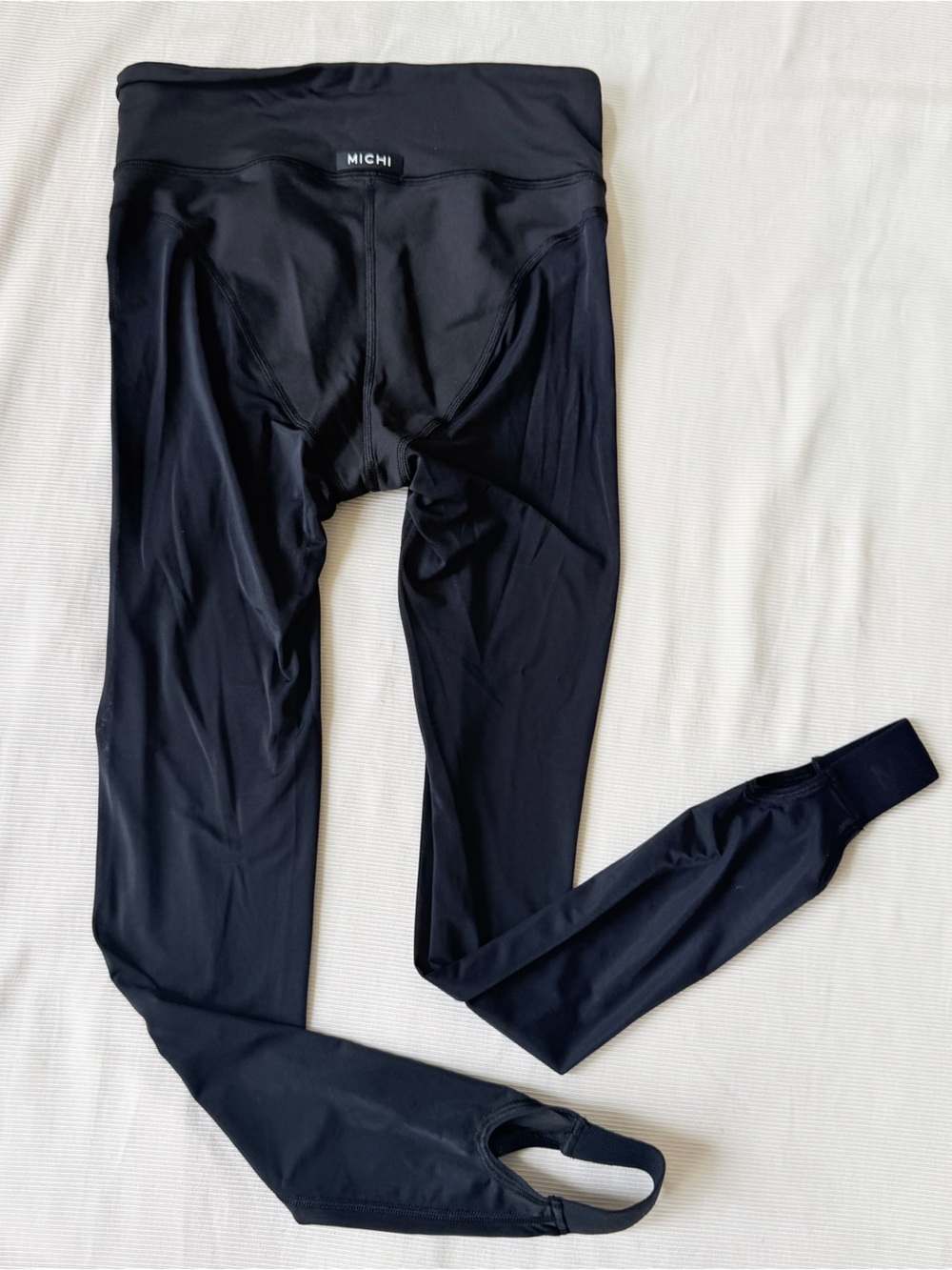 MICHI Womens Ambient Stirrup Legging Black Sheer Soft Dance Yoga Workout Small S - Picture 7 of 9